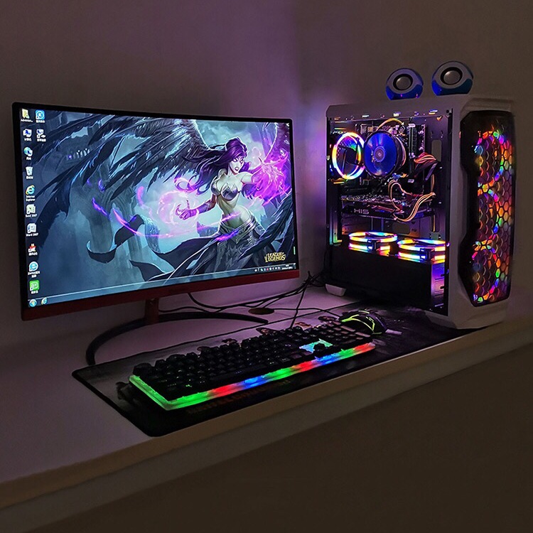 电脑台式全套吃鸡游戏水冷主机i5i7GTA5整机直播组装电脑主机高配详情图1