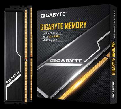 技嘉DDR4 2666 8G/16G(8G*2套条)台式电脑主机游戏高频内存条（单条）